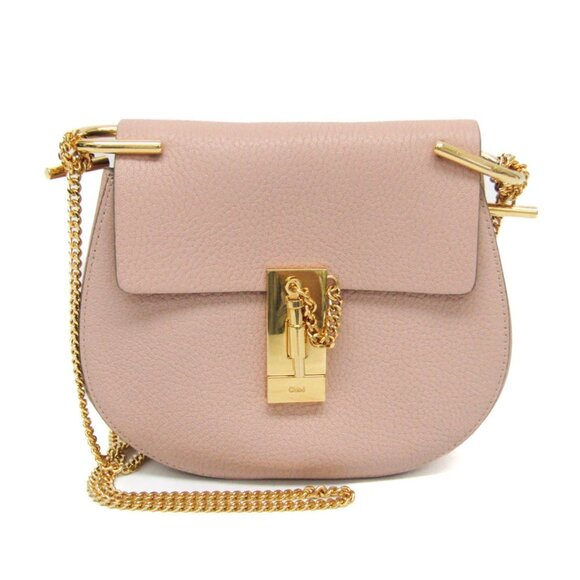 CHLOE Pink Leather Shoulder Bag - Picture 1 of 10